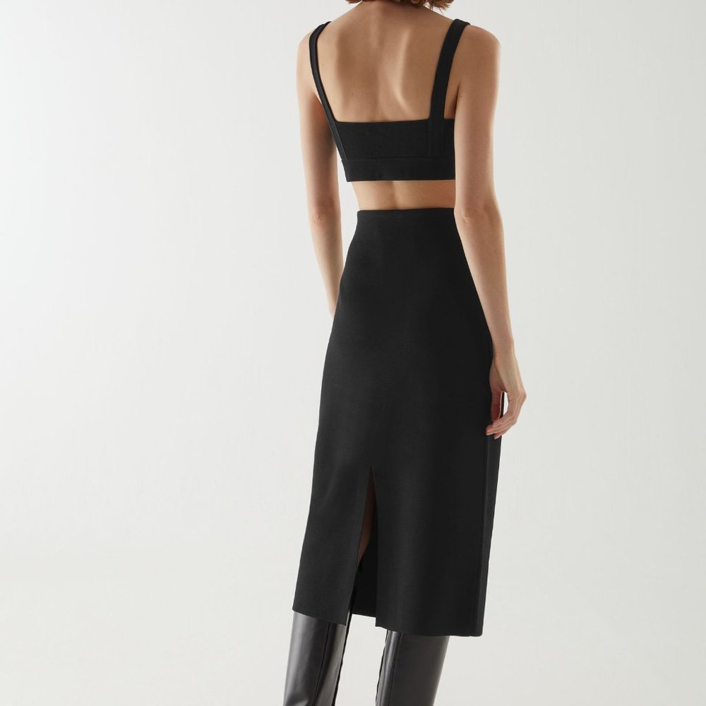COS Black Crop Top - Picture 7 of 10